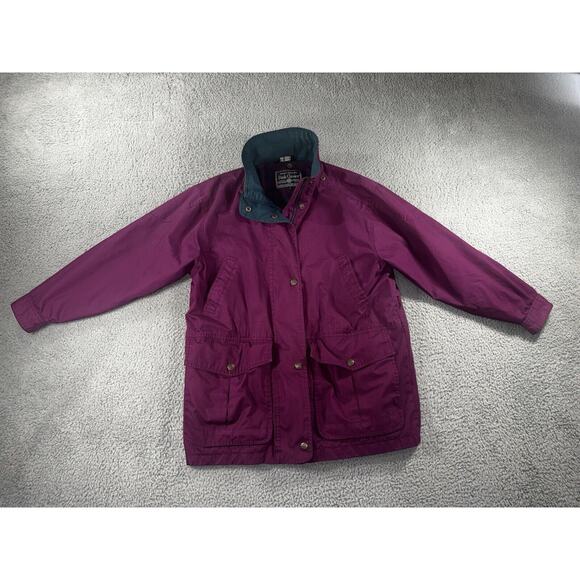 Vintage Barn Jacket Women‎ Large Chore Lined Outdoor Full Zip Snap - Picture 1 of 11